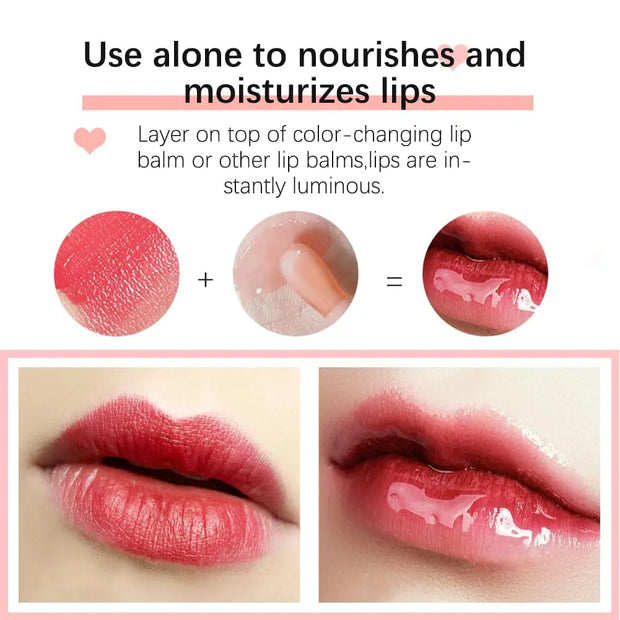 Hydrating Lip Glow Oil, Moisturizing Lip Glow Oil, Lip Plumper Gloss, Transparent Lip Gloss, Lip Oil, Plumping Lip Oil, Lip Balm, Tinted Lip Balm Lip Care Green apple